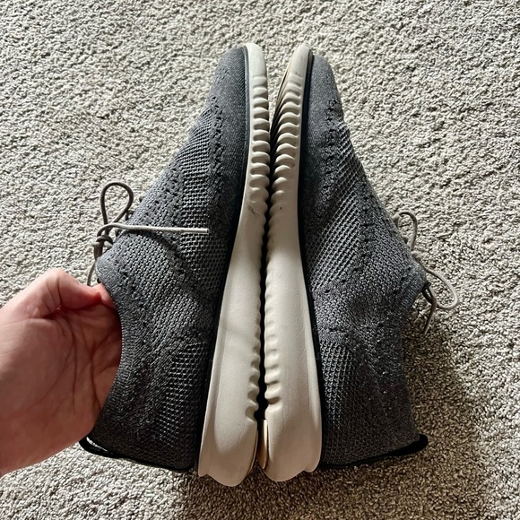 Cole Haan 2.ZeroGrand Stitchlite Oxfords Men's 13 M Gray Knit Wingtip C27565 - Picture 4 of 7